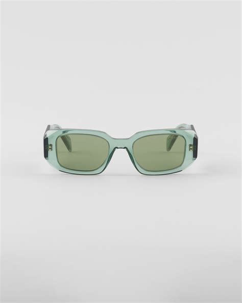 prada bril groen|Sage Green Lenses Prada Symbole Sunglasses .